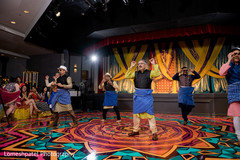 Guests dancing at the sangeet Guests dancing at the sangeet