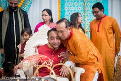 Indian groom with special guest Indian groom with special guest