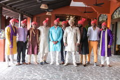 Elegant Indian groom and groomsmen photo. Elegant Indian groom and groomsmen photo.