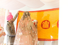 Indian bride about to meet her groom. Indian bride about to meet her groom.