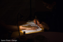 Bridal mehndi application. Bridal mehndi application.