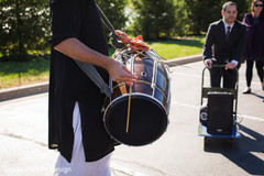 Dhol player. Dhol player.