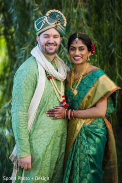 Indian bride and groom portrait. Indian bride and groom portrait.