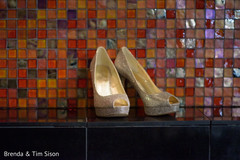 Silver Indian bridal shoes. Silver Indian bridal shoes.