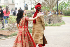 Maharani surprising the groom. Maharani surprising the groom.