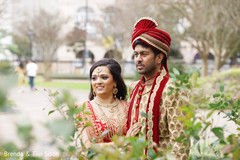Cute indian bride and groom's first look capture Cute indian bride and groom's first look capture