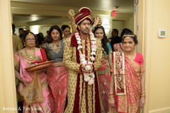 Indian groom's entrance to wedding ceremony. Indian groom's entrance to wedding ceremony.