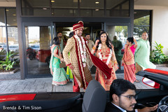 Indian lovebirds leaving their ceremony. Indian lovebirds leaving their ceremony.