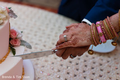 Indian newlyweds cutting the cake capture. Indian newlyweds cutting the cake capture.