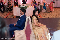 See this lovely Indian lovebirds at reception game. See this lovely Indian lovebirds at reception game.