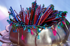 Colorful dandiya raas sticks. Colorful dandiya raas sticks.