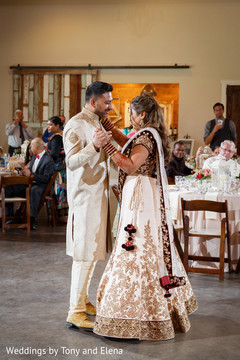 Maharani and Indian groom having their first dance Maharani and Indian groom having their first dance