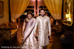Indian groom and Maharani holding hands Indian groom and Maharani holding hands