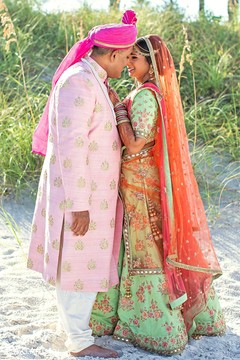 Indian bride and groom looking gorgeous Indian bride and groom looking gorgeous