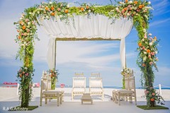 Overview of the Indian wedding mandap Overview of the Indian wedding mandap