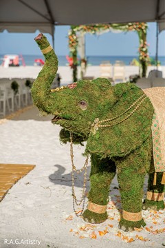 Floral elephant decor detail Floral elephant decor detail