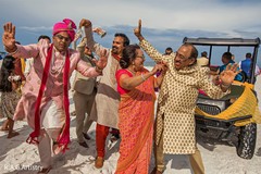 Special guests dancing during the baraat Special guests dancing during the baraat