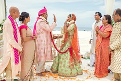 Maharani and Indian groom during the ceremony Maharani and Indian groom during the ceremony