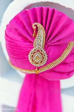 Raja's pagri ready for the ceremony Raja's pagri ready for the ceremony