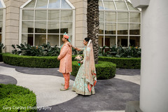 Maharani surprising the groom. Maharani surprising the groom.
