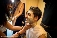 Enchanting Indian groom at his haldi ceremony. Enchanting Indian groom at his haldi ceremony.