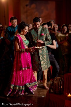 Indian couple at sangeet ritual. Indian couple at sangeet ritual.