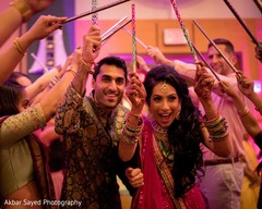 Indian couple at their garba dance. Indian couple at their garba dance.