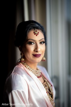 Enchanting Indian bride on her ceremony makeup. Enchanting Indian bride on her ceremony makeup.