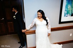 Indian bride and groom tender moment Indian bride and groom tender moment