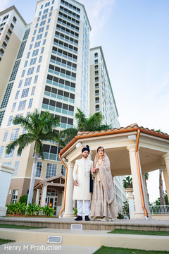 Lovely shot of the couple outside Lovely shot of the couple outside