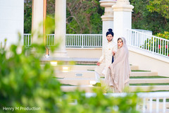 Indian couple outside of venue Indian couple outside of venue