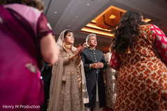 Indian bride during the reception dancing Indian bride during the reception dancing