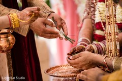 Indian bride and groom at ceremony ritual. Indian bride and groom at ceremony ritual.
