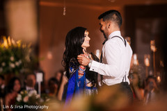 Indian lovebirds having their first dance. Indian lovebirds having their first dance.