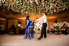 Dreamy Indian wedding reception first dance. Dreamy Indian wedding reception first dance.