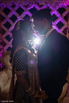 Dreamy Indian couple silhouette capture. Dreamy Indian couple silhouette capture.