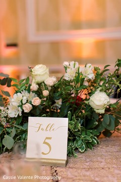 Details of the Indian wedding reception tables Details of the Indian wedding reception tables