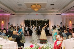 Indian bride and Maharanis dancing Indian bride and Maharanis dancing