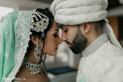 Maharani and groom posing for the photo shoot Maharani and groom posing for the photo shoot
