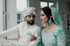 Gorgeous bride and groom during the photo shoot Gorgeous bride and groom during the photo shoot