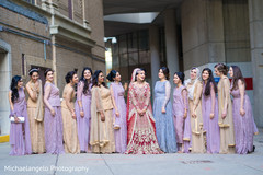 Indian bride with bridesmaids capture Indian bride with bridesmaids capture