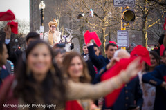 Joyful Indian wedding baraat procession Joyful Indian wedding baraat procession