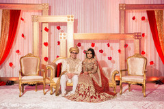 Maharani and Raja wedding portrait. Maharani and Raja wedding portrait.