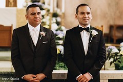 Groom waiting for her bride. Groom waiting for her bride.