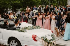 Heartwarming wedding send off. Heartwarming wedding send off.
