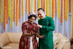 Lovely Indian couple enjoying their mehndi party Lovely Indian couple enjoying their mehndi party