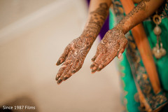 Indian bride showing her mehndi Indian bride showing her mehndi