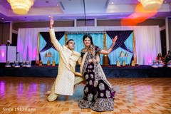 Couple performing for pictures Couple performing for pictures
