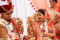 Maharani and Raja during the rituals Maharani and Raja during the rituals