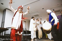 Raja and dhol player Raja and dhol player